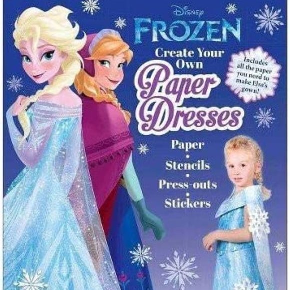 Disney Imagicademy Frozen Create Your Own Paper Dresses - Picture 1 of 3